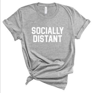 SOCIALLY DISTANT graphic tee